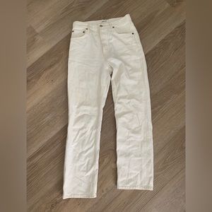 AGOLDE, Size 24 white Ripley Jean.